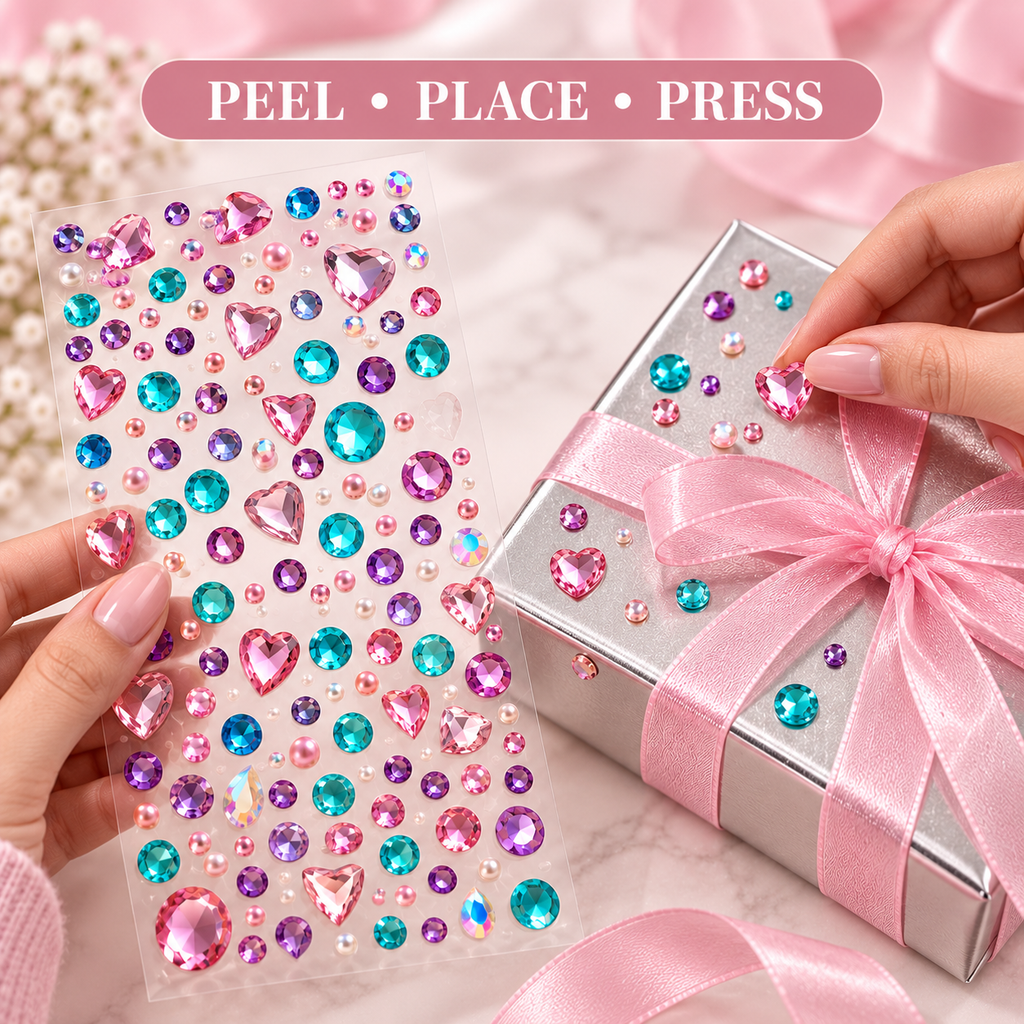 Peel & Stick Rhinestone Gem Stickers