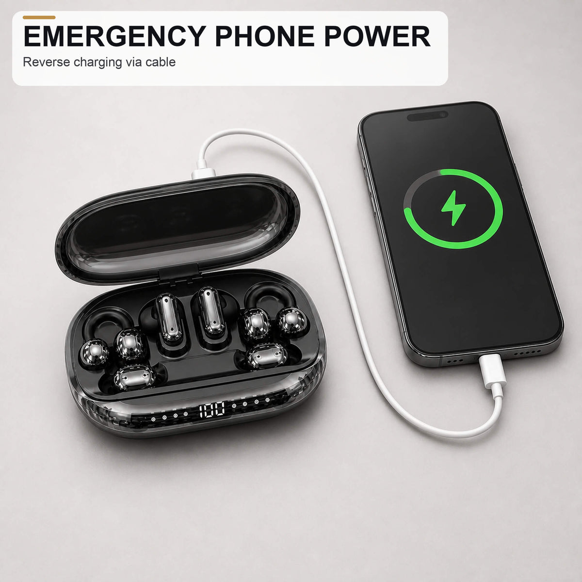 🎉2026 Sale🔥Ultra 3-in-1 Wireless Earbuds with Power Bank Case