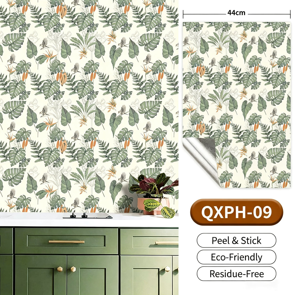 Cottagecore Peel and Stick Wallpaper | Vintage Floral Removable Wall Decor