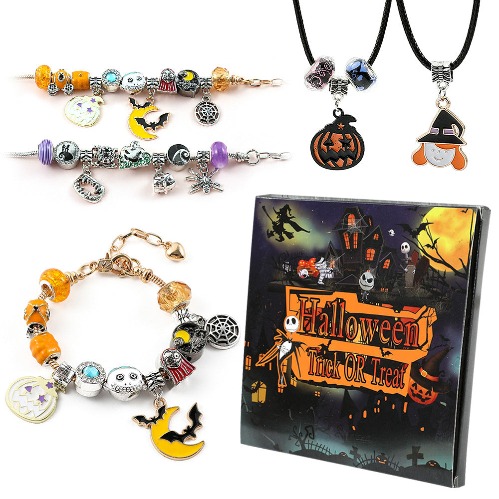 🎃Halloween Calendar | DIY Charm Bracelet & Necklace Kit for Kids👻
