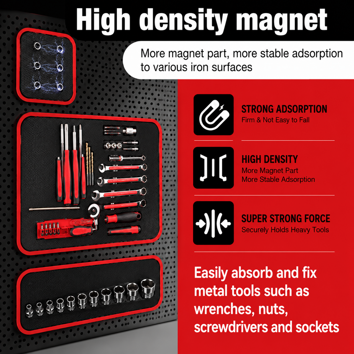 3 Pack Magnetic Tool Mat 🛠️ Keep Hardware Safe & Grab Tools Conveniently for Garage Auto DIY
