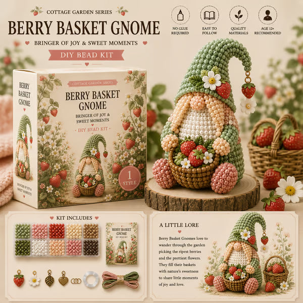 🔥 💕Cozy Gnome DIY Bead Kit Collection– Collect All 12 Gnome