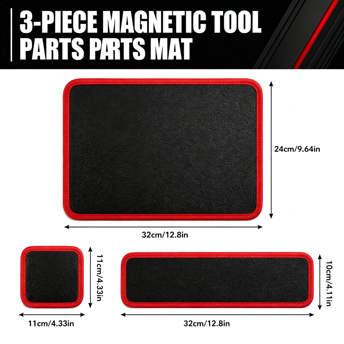 3 Pack Magnetic Tool Mat 🛠️ Keep Hardware Safe & Grab Tools Conveniently for Garage Auto DIY