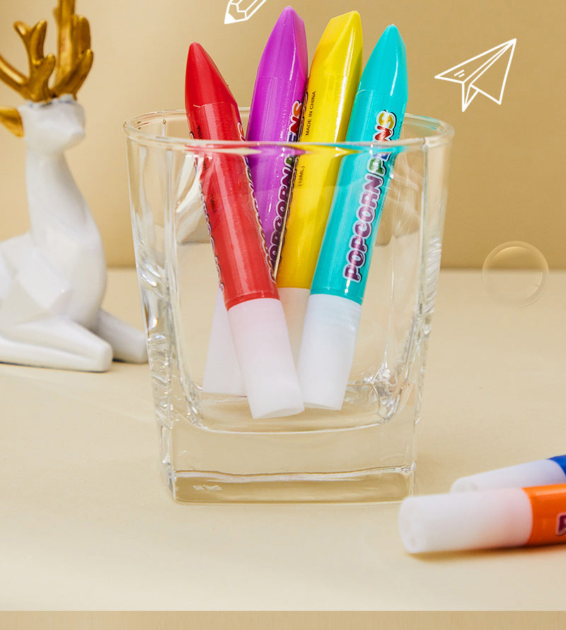Magic Puffy Pens – Heat-Activated 3D Art Markers (6 Colors)