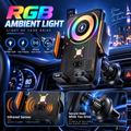 Auto-Rotating Wireless Car Charger Phone Mount with Infrared Auto Clamp