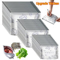 30PCS Reusable Foil Zipper Food Storage Bags – Stand-Up, Resealable & Fresh-Keeping