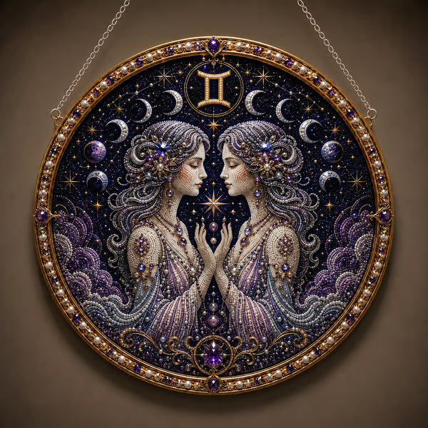 🔥Last Day 49% OFF - 12 Zodiac Signs Pearl Art Kit ♈🌙