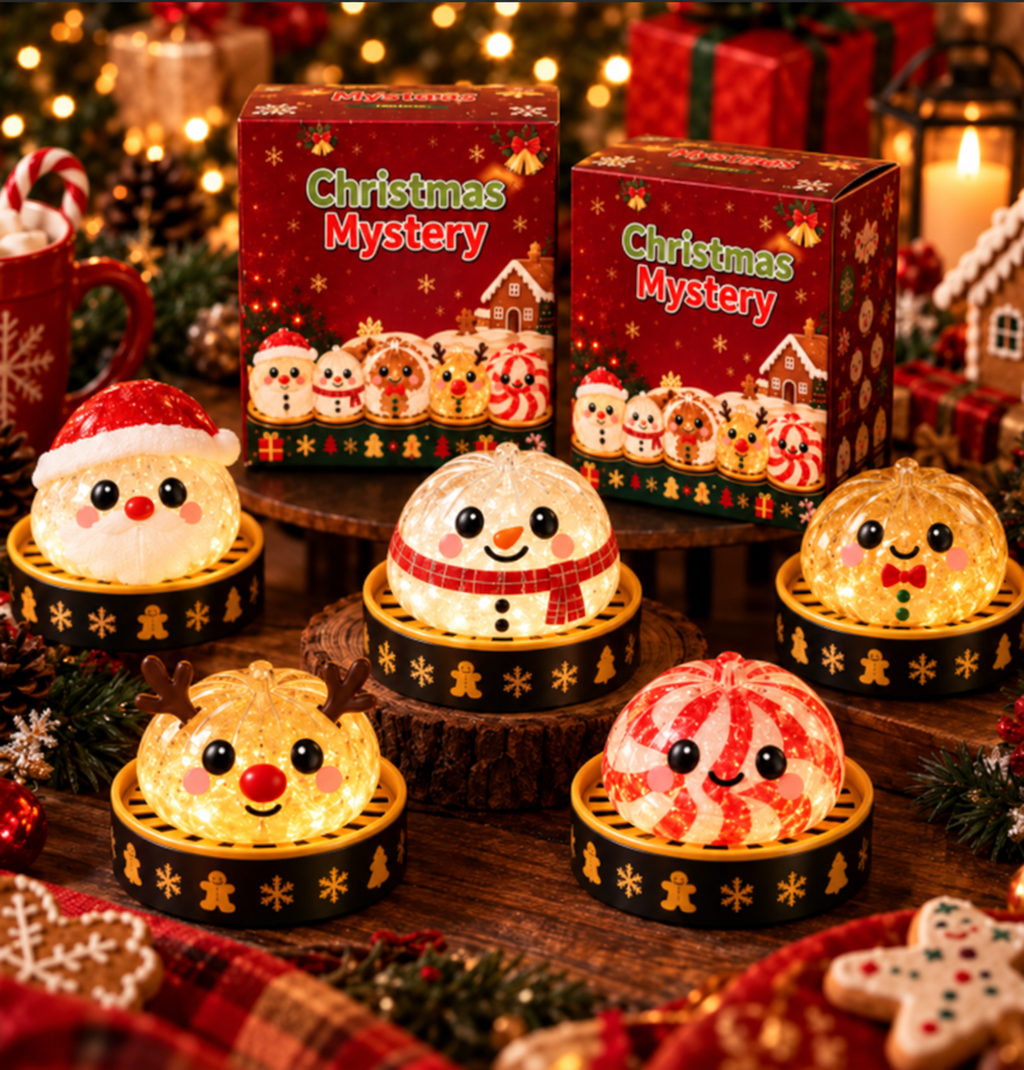 🎃Limited stock Holiday Mystery Dumpling Squishy – Halloween & Christmas Editions