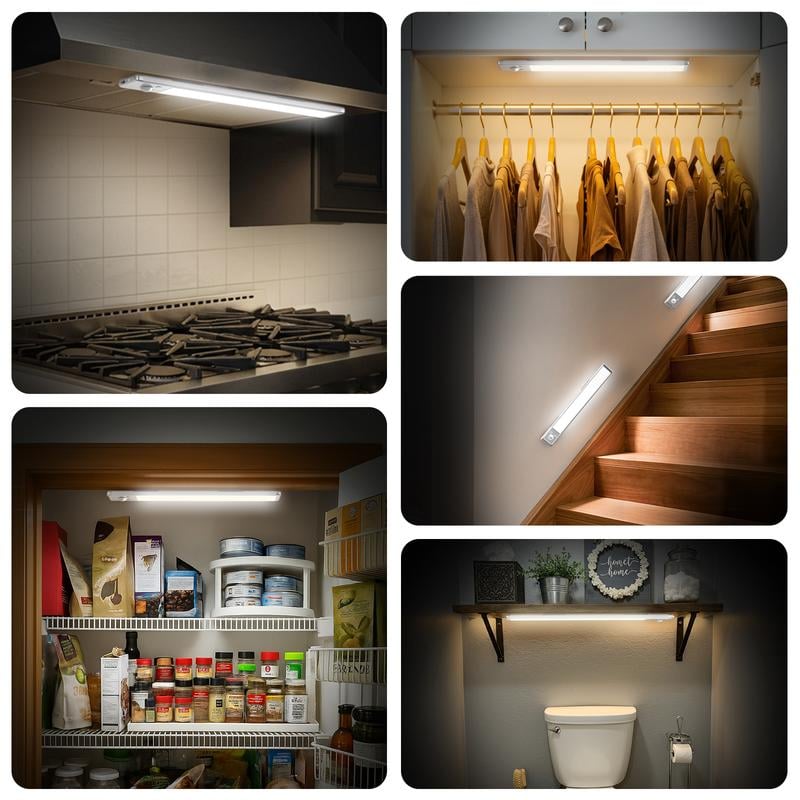 Last Day Promotion!💡Punch-free Smart Sensor Magnetic Rechargeable LED Lights✨