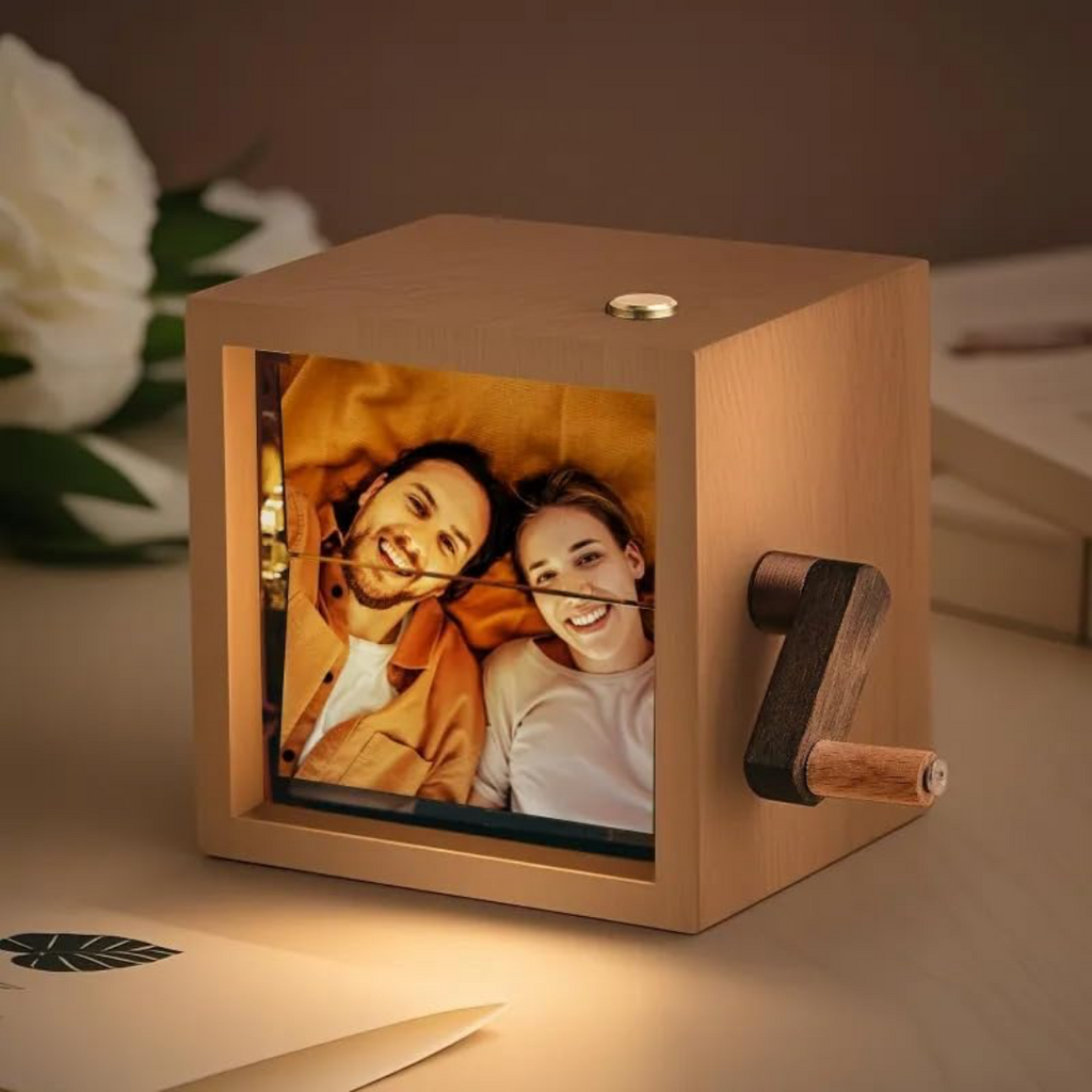 Personalized Hand-Crank Photo Flipbook – Custom Memory Gift