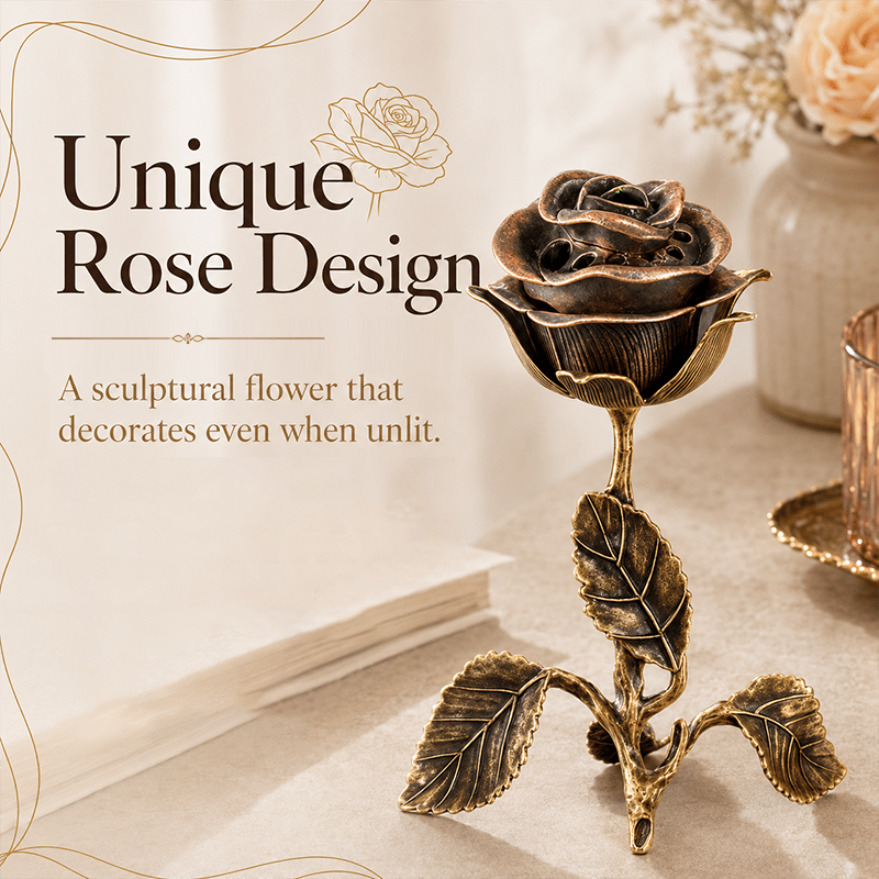 🔥LAST DAY 50% OFF - 🌹💕Vintage Rose Incense Burner(✨Buy 2 Free Shipping)