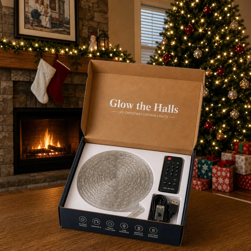 🎇Turn Any Window Into a Light Show.One Light Curtain. Endless Occasions.Create animated patterns, holiday scenes, custom messages and more — all from your phone.