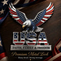★USA Faith, Family & Freedom★ Metal Emblem