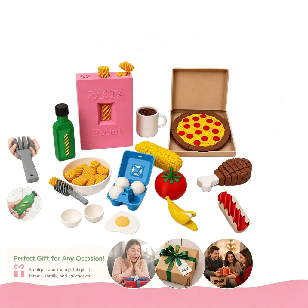 🍝3D Pretend Food Play Set🍅 – Interactive Pasta Kitchen Toys