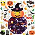 🎃 DIY Felt Pumpkin Witch Kit — 50 Pcs of Spooky Fun!