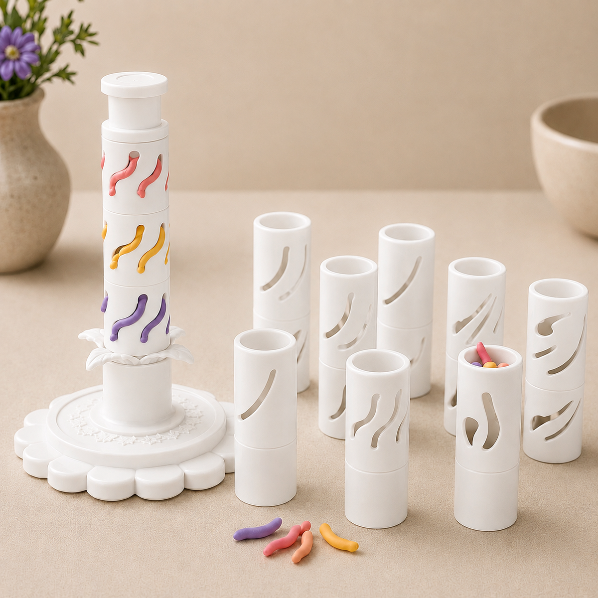 🎉Modular Clay Bloom Maker with 9 Shaping Sleeves