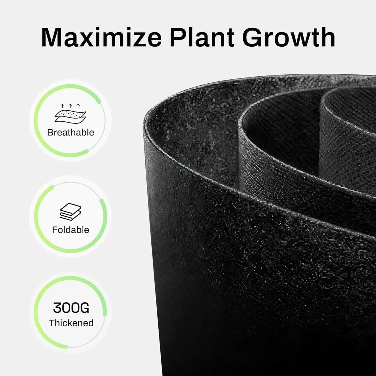 Plainlygoods 5-Pack 10 Gallon Grow Bags