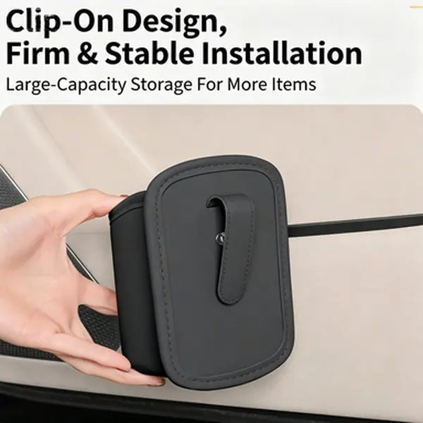 🚗 Clip-On Car Cup Holder & Storage Organizer – No Drilling, Extra Space