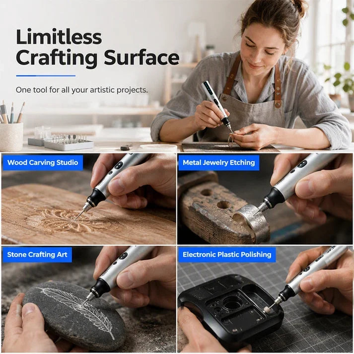 ✍️ 50% OFF! ⚡ Mini Engraving Pen – Cordless, Precise & Versatile ✨