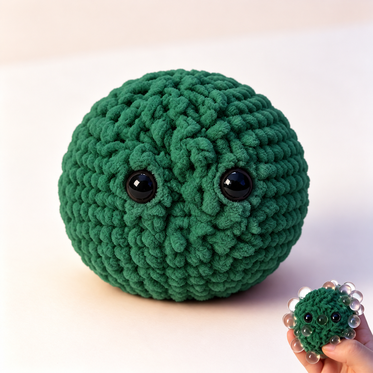 🧶Crochet Bubble Squishy Ball – Soft Squeeze Fidget Toy
