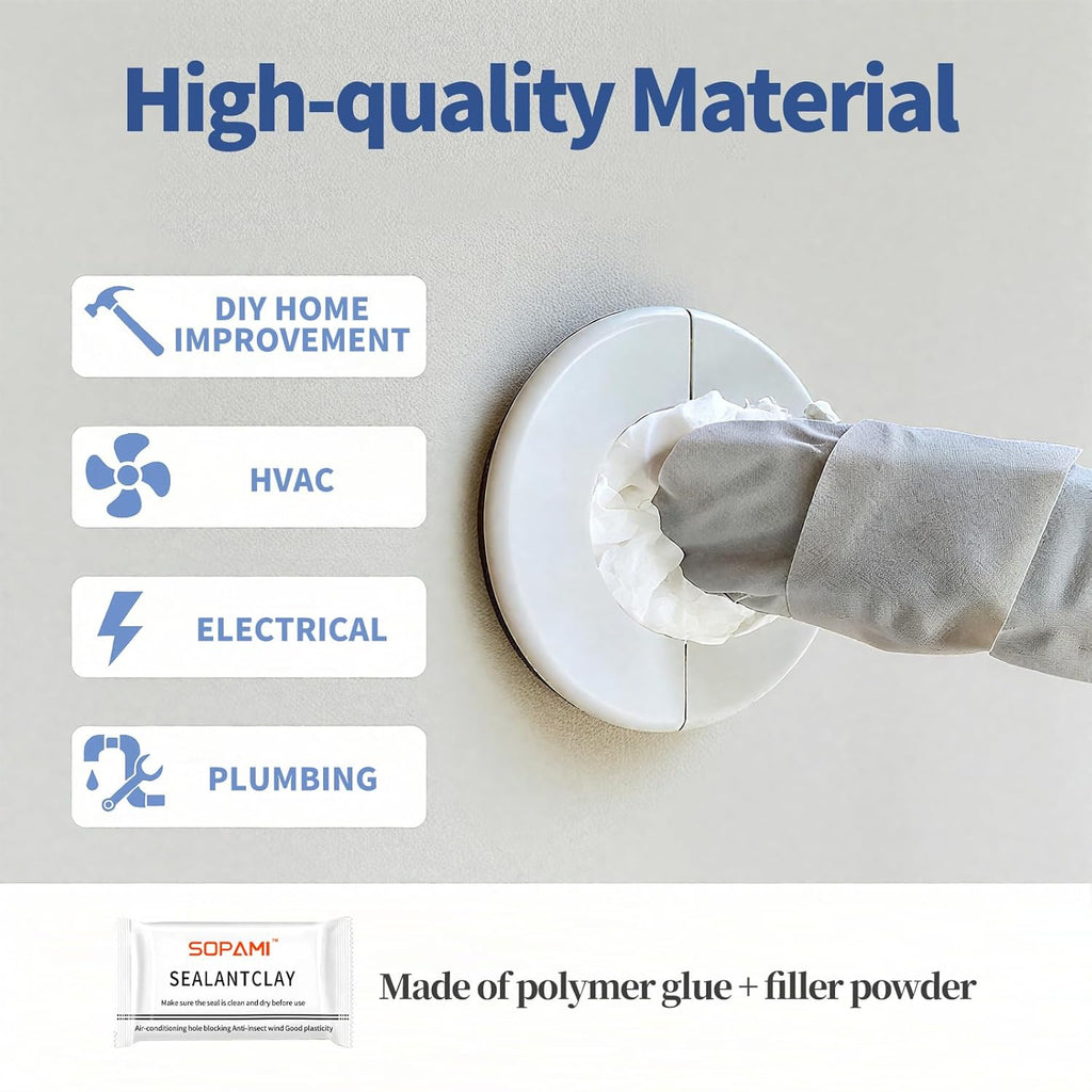 🛠️ Waterproof Moldable Sealant Putty – No-Mix Repair for Pipes, Gaps & Wall Openings