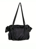 2-in-1 Convertible Tote Bag and Picnic Blanket, Water Resistant Oxford Fabric Reusable Pull-Strap Carryall