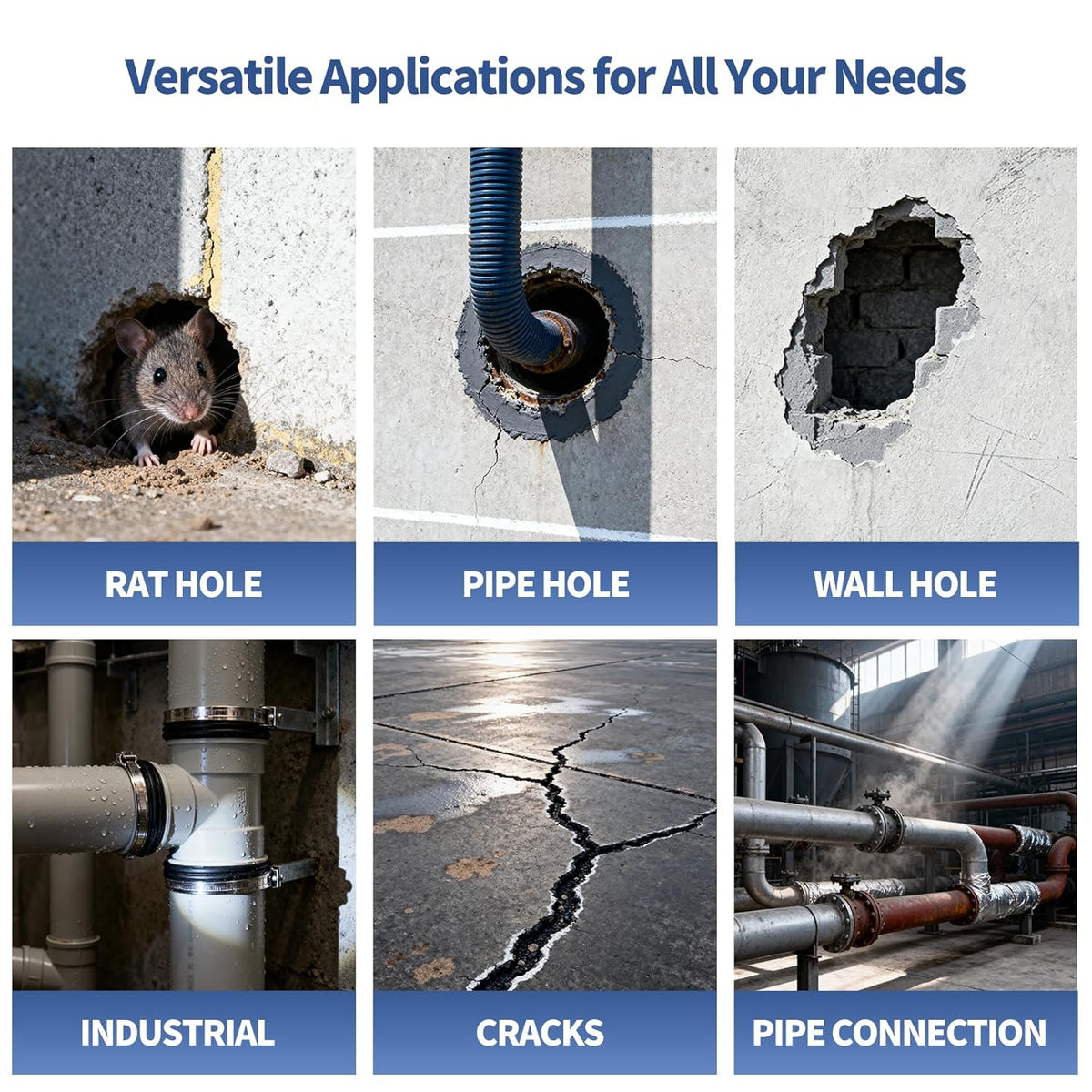 🛠️ Waterproof Moldable Sealant Putty – No-Mix Repair for Pipes, Gaps & Wall Openings