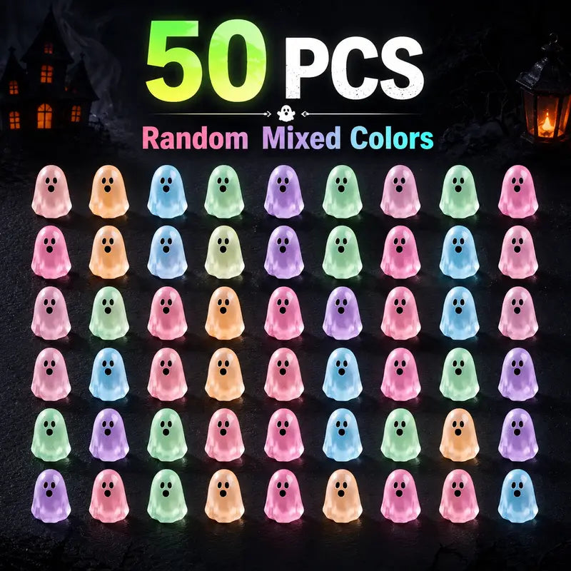 🔥HOT SALE 50% OFF🔥Glow In Dark Cute Ghost Resin Bead Set