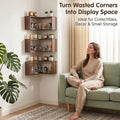 🏠 90° Corner Wall Shelf (LED)— Real Solid Wood, No Assembly Needed