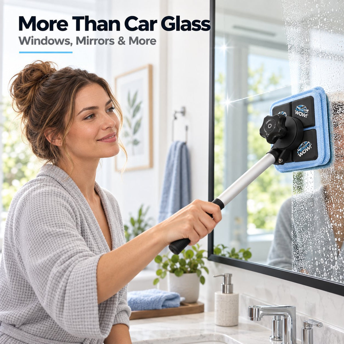 🔥HOT SALE 50% OFF🔥Dual Magnetic Car Windshield Cleaner | Streak-Free Auto Glass Cleaning Kit
