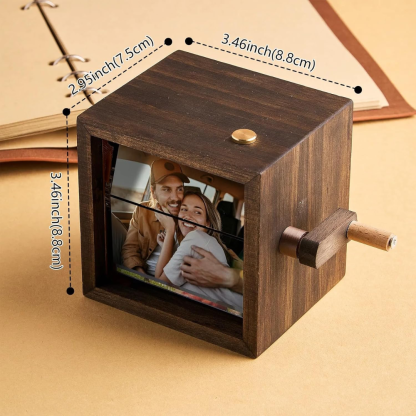 Personalized Hand-Crank Photo Flipbook – Custom Memory Gift