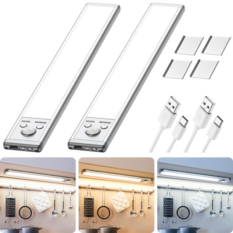 Last Day Promotion!💡Punch-free Smart Sensor Magnetic Rechargeable LED Lights✨