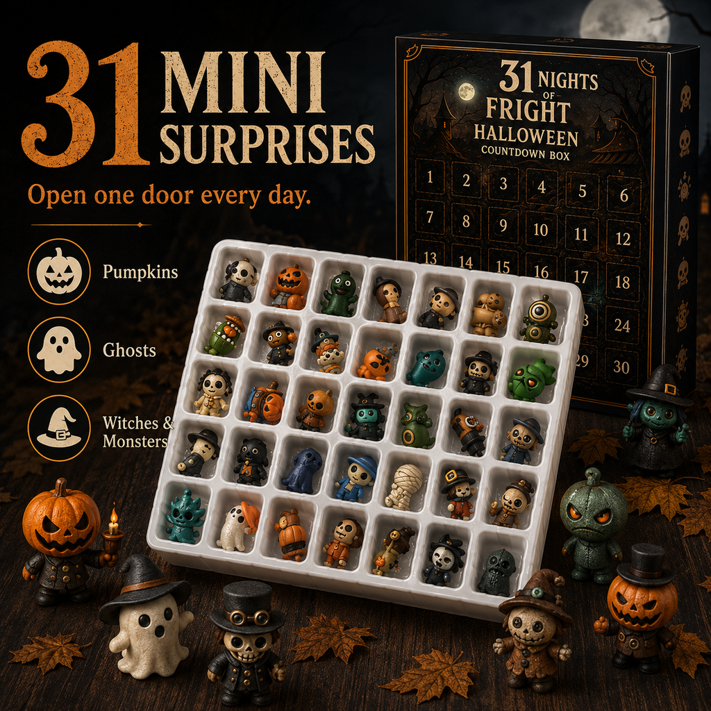 ✨31 Nights of Fright Halloween Countdown Box-Open a surprise box every day!