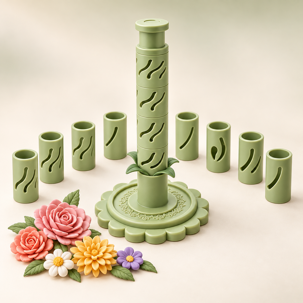 Stack & Press Clay Flower Maker Set for Kids