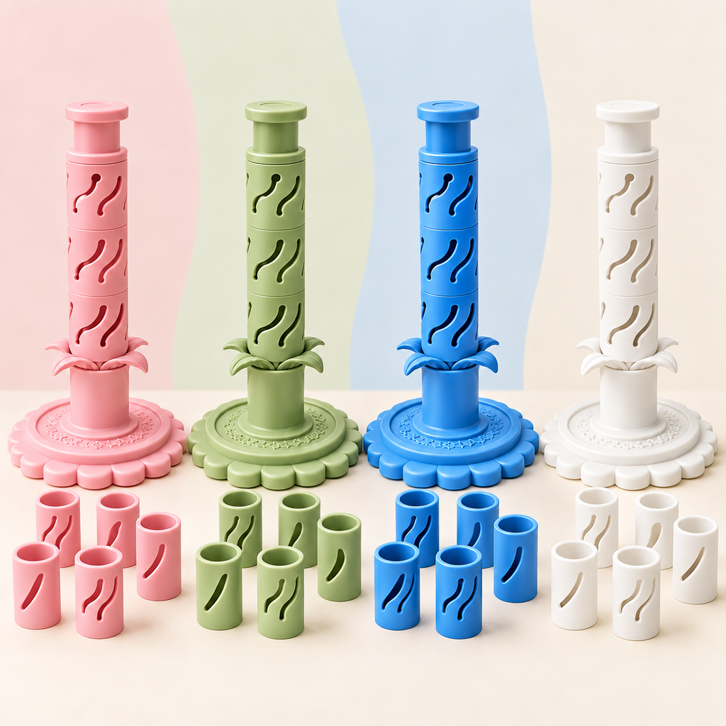 Stack & Press Clay Flower Maker Set for Kids