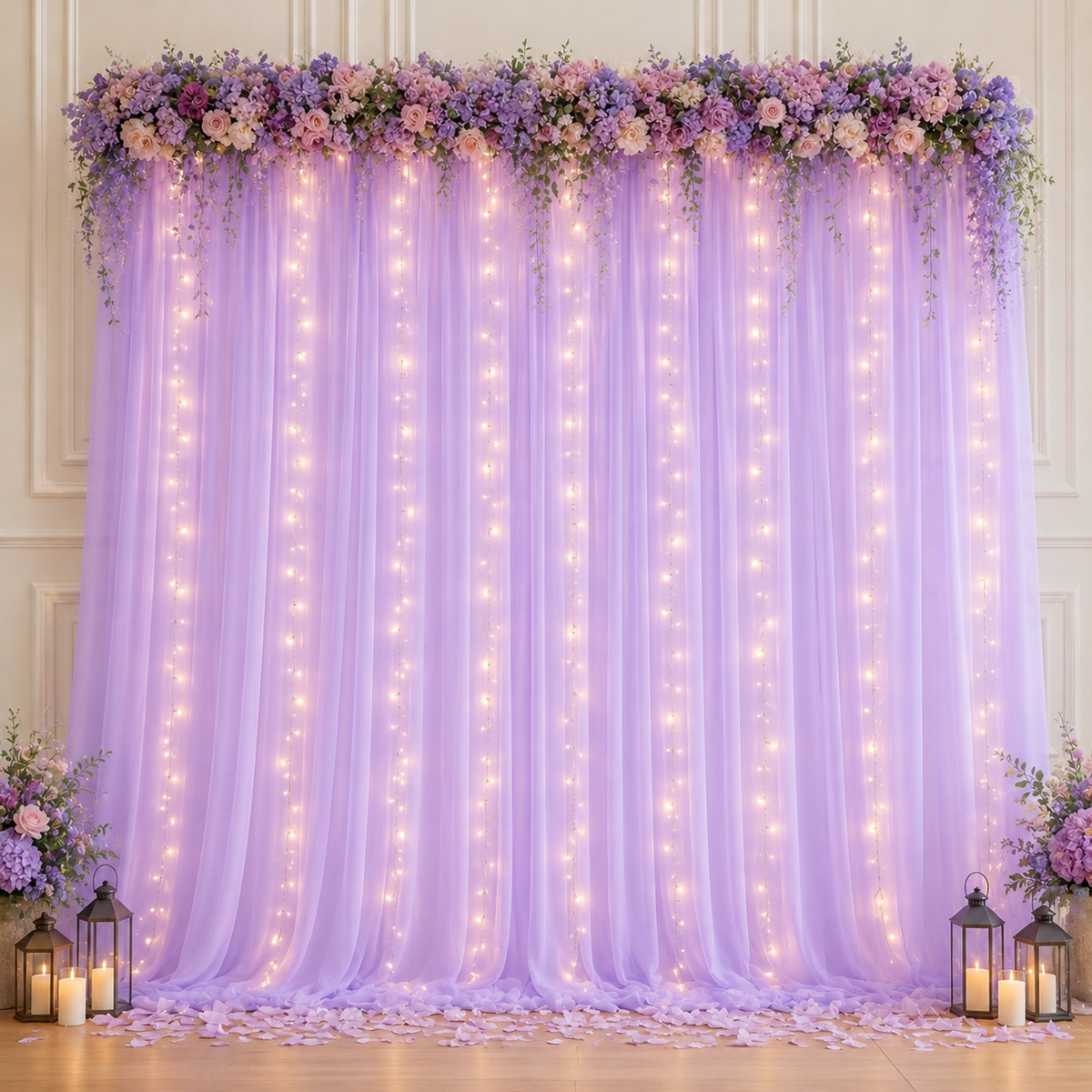 ❤️Dreamy Tulle Curtain Lights Set