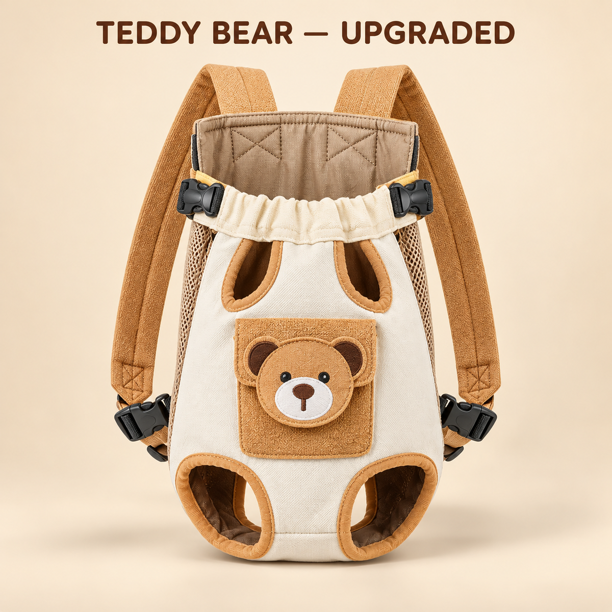 Hands-Free Front Pet Carrier for Small Dogs & Cats
