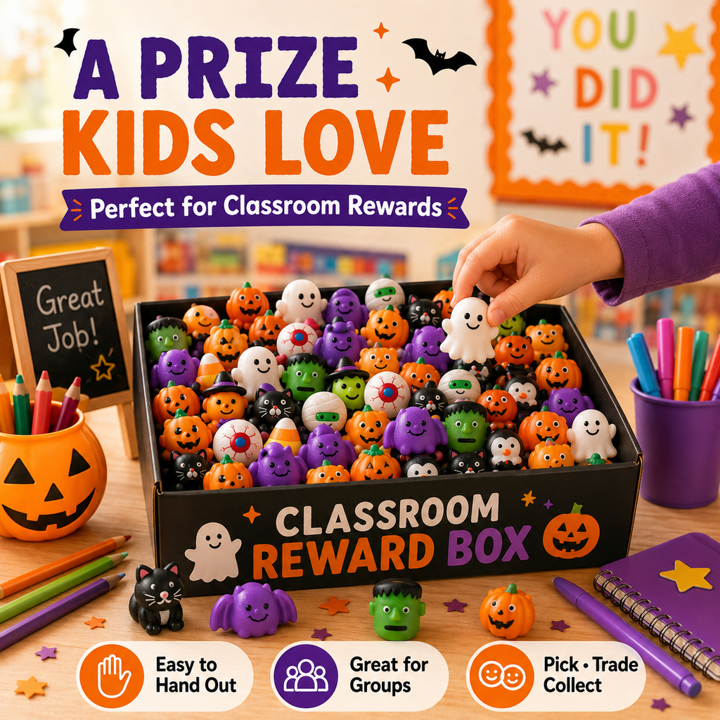 Halloween Mystery Mochi Squishy Pack – Cute Spooky Surprise Toys