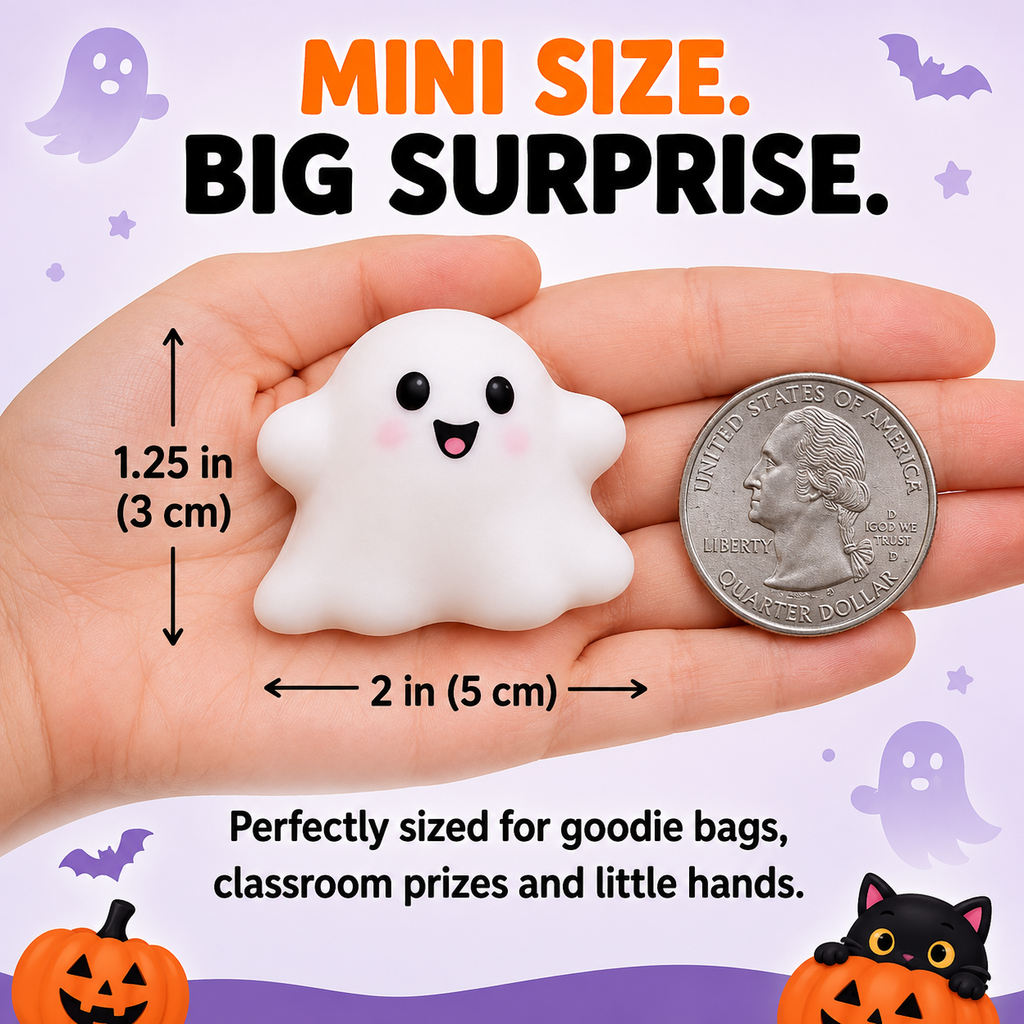 Halloween Mystery Mochi Squishy Pack – Cute Spooky Surprise Toys