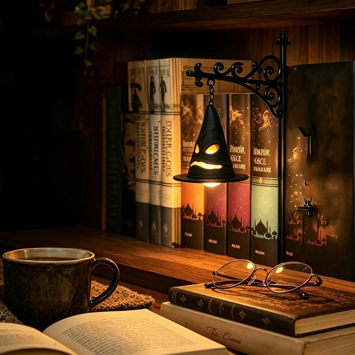 📚Clip‑On Bookshelf Hanging Night Light✨