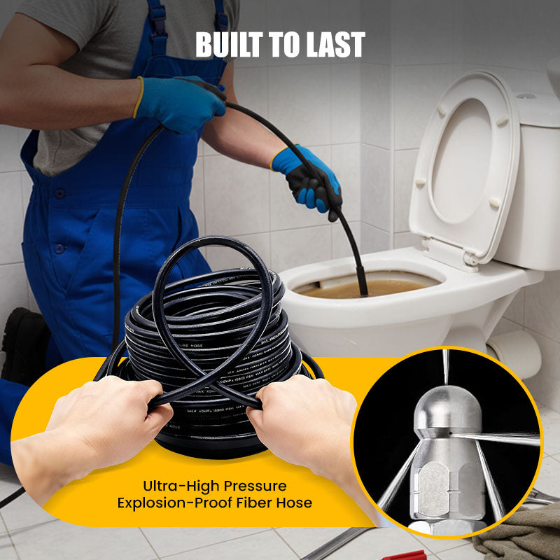 🎁 Hot Sale 50% OFF 🔥5800PSI Sewer Jetter Kit for Pressure Washer