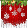 Christmas ball holiday printed curtains