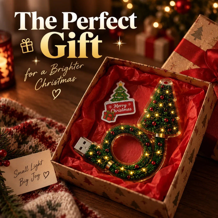 🎄USB Christmas Projection Lamp – 6+ Festive Designs with Flexible LED Light