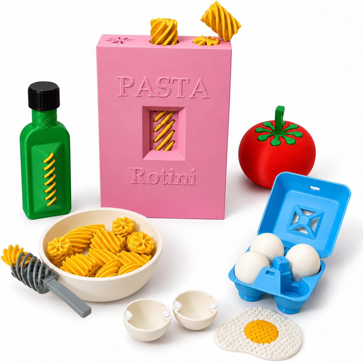 🖨️3D Printed Food Fidget Toys – No Printer Needed