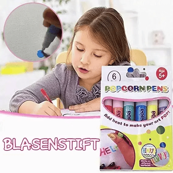 Magic Puffy Pens – Heat-Activated 3D Art Markers (6 Colors)