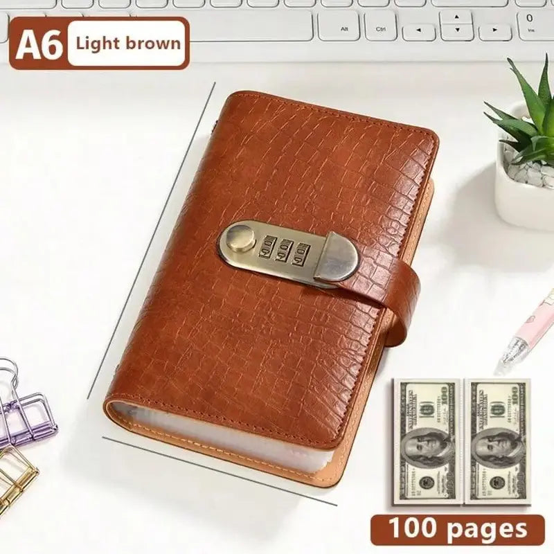 🔥 A6 Lockable Savings Binder – Cash & Document Organizer