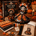 🔥LAST DAY 49% OFF - 🎃Day of the Dead DIY Patchwork Doll Sewing Kit | Sugar Skull Decor