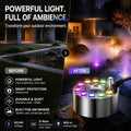 RGB Submersible Pond Mist Light, Stainless Steel Waterproof Fog Maker for Garden Yard Landscape Decor