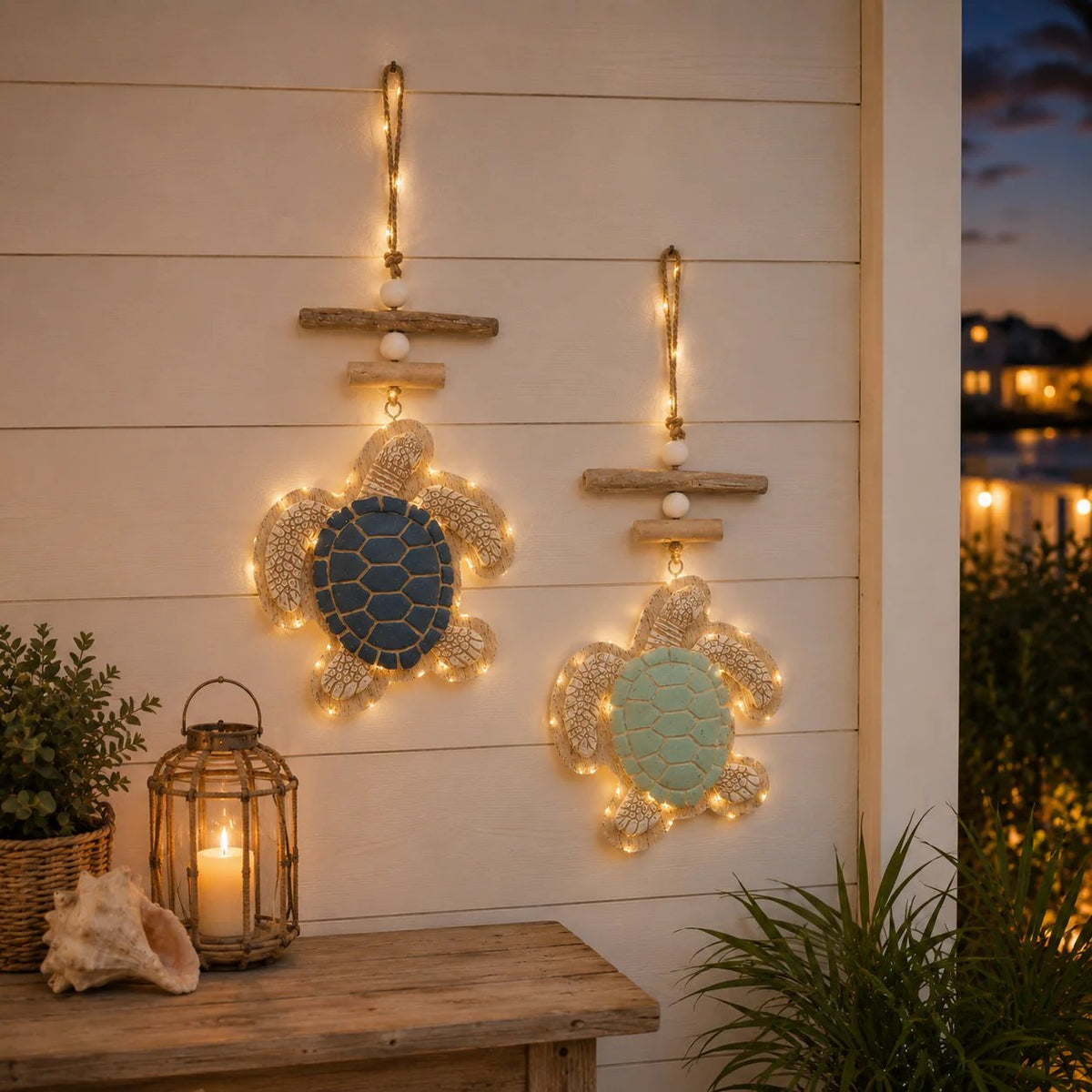 🔥Glowing Coastal Sea Turtle Wall Art