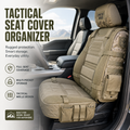 🚙Tactical MOLLE Car Seat Cover Organizer – Rugged Protection & Smart Storage